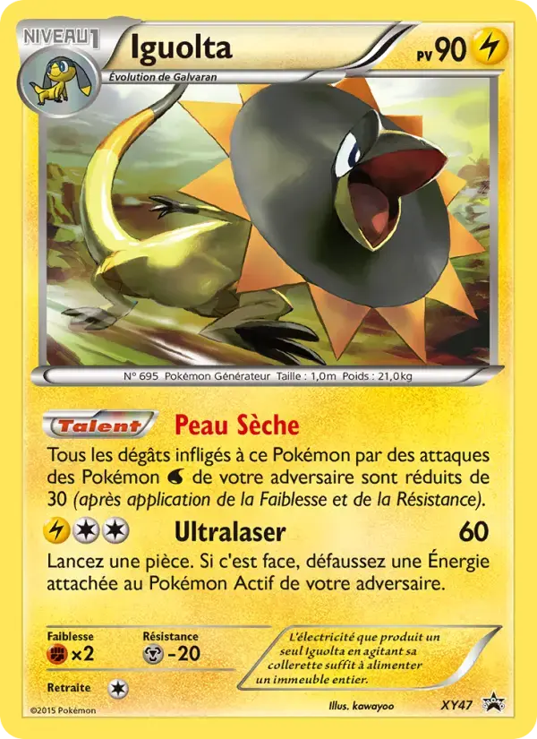 Carte Pokémon Iguolta #XY47 — Promos X&Y