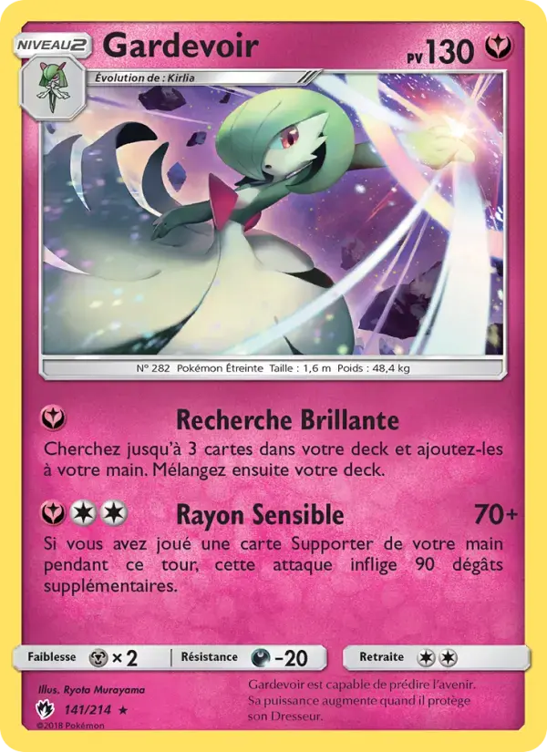 Carte Pokémon Gardevoir #141 — Tonnerre Perdu