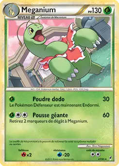 Carte Pokémon Méganium #27 — L'Appel des Légendes
