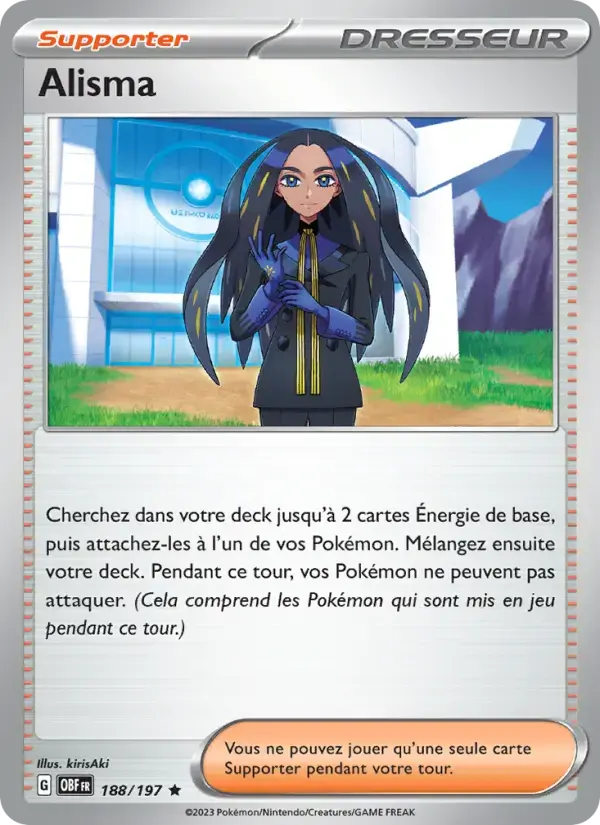 Carte Pokémon Alisma #188 — Flammes Obsidiennes
