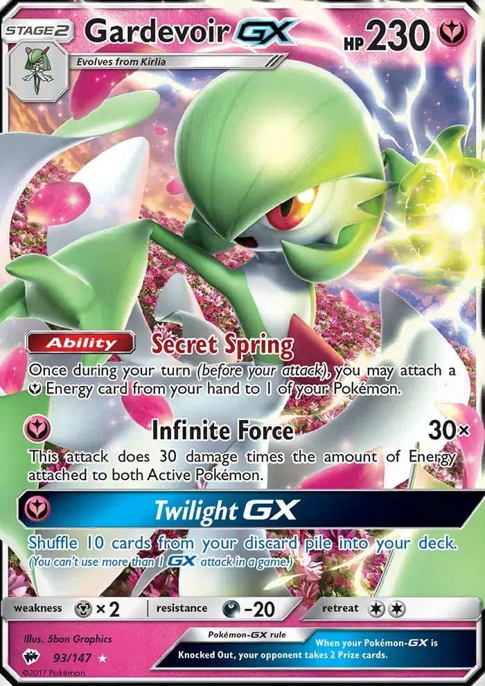 Gardevoir GX #93 — Burning Shadows