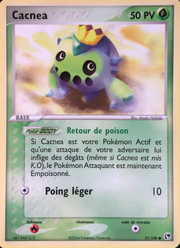 Carte Pokémon Cacnea #57 — Tempête de Sable