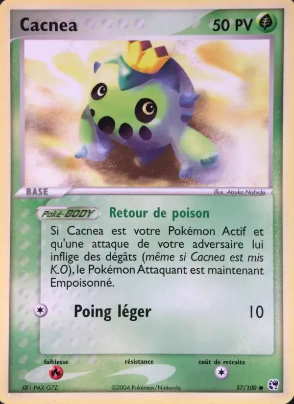 Carte Pokémon Cacnea #57 — Tempête de Sable