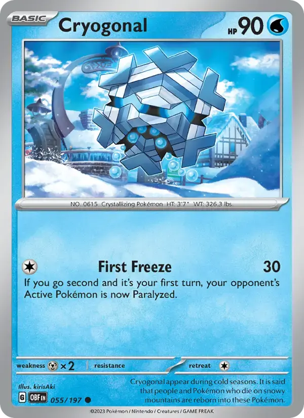 Cryogonal #055 — Obsidian Flames