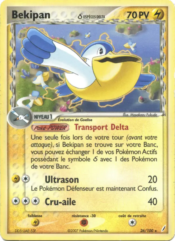 Carte Pokémon Bekipan δ #26 — Gardiens de Cristal