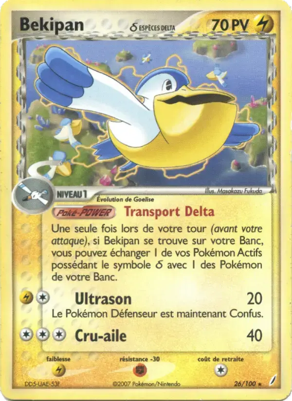 Carte Pokémon Bekipan δ #26 — Gardiens de Cristal