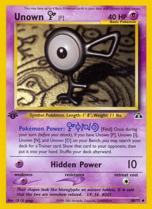 Unown [F] #48 — Neo Discovery