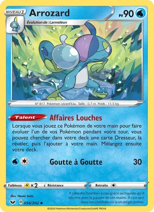 Carte Pokémon Arrozard #56 — Épée et Bouclier