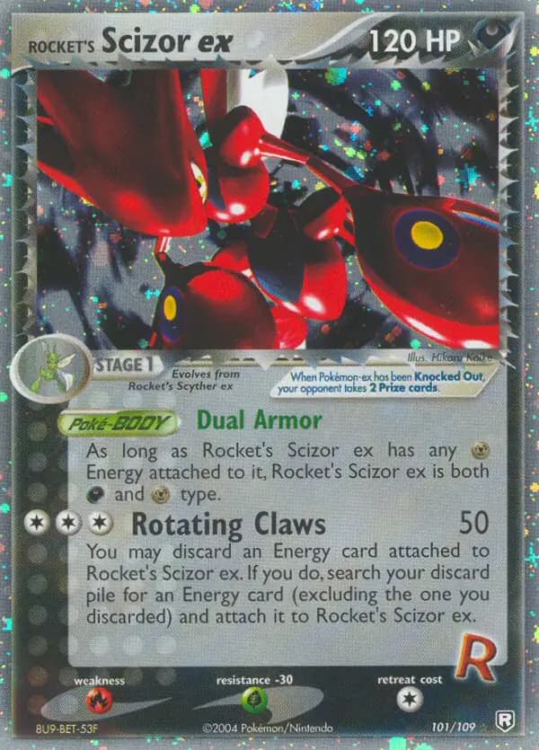 Rocket's Scizor ex #101 — EX Team Rocket Returns