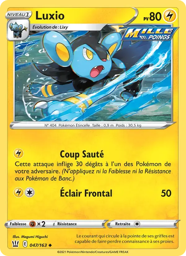 Carte Pokémon Luxio #47 — Styles de Combat
