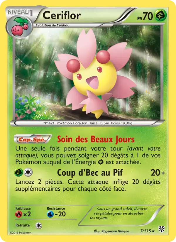 Carte Pokémon Ceriflor #7 — Tempête Plasma