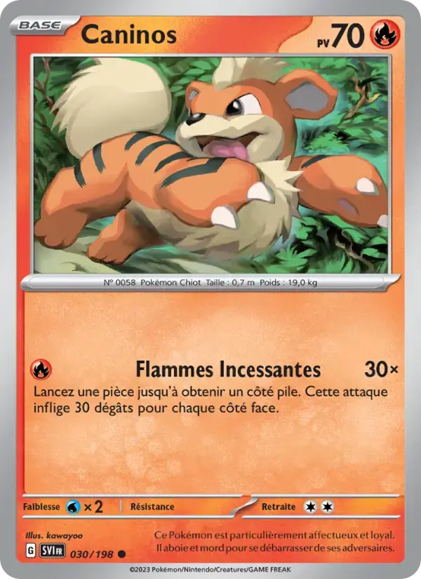 Carte Pokémon Caninos #030 — Écarlate et Violet