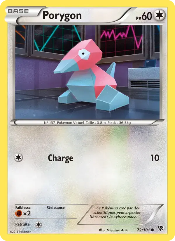 Carte Pokémon Porygon #72 — Explosion Plasma
