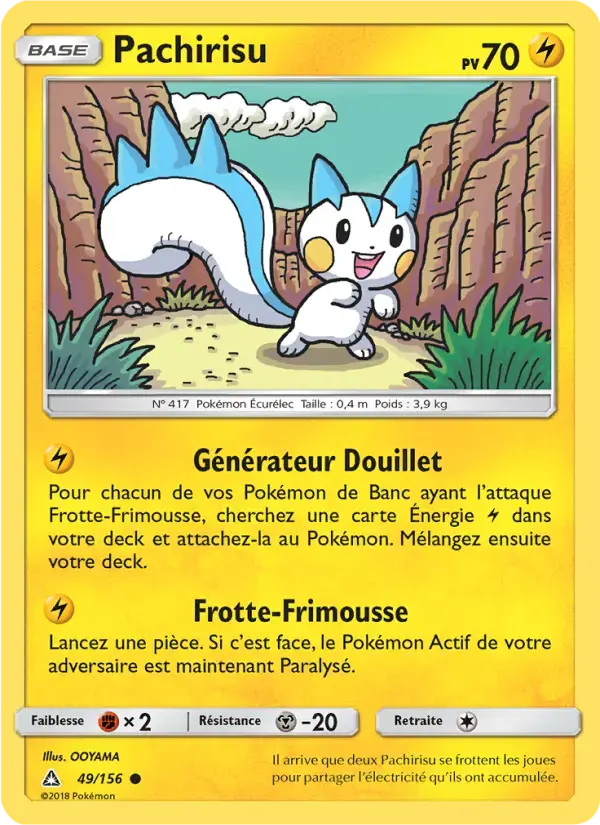 Carte Pokémon Pachirisu #49 — Ultra-Prisme