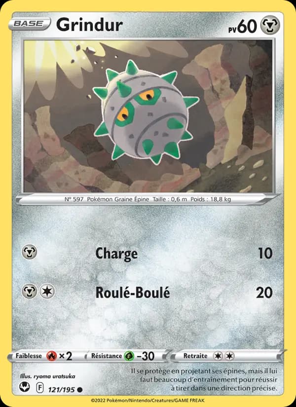 Carte Pokémon Grindur #121 — Tempête Argentée