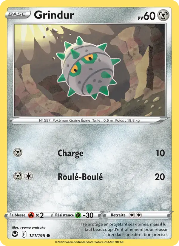 Carte Pokémon Grindur #121 — Tempête Argentée