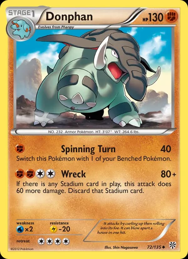 Donphan #72 — Plasma Storm