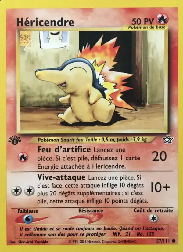 Carte Pokémon Héricendre #57 — Neo Genesis