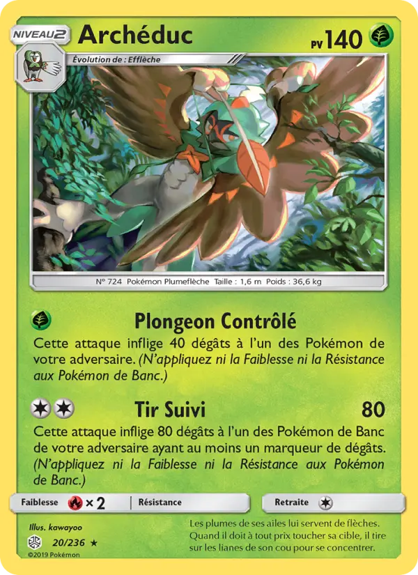 Carte Pokémon Archéduc #20 — Éclipse Cosmique