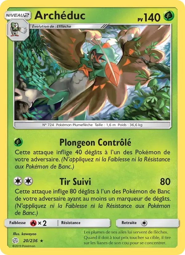 Carte Pokémon Archéduc #20 — Éclipse Cosmique