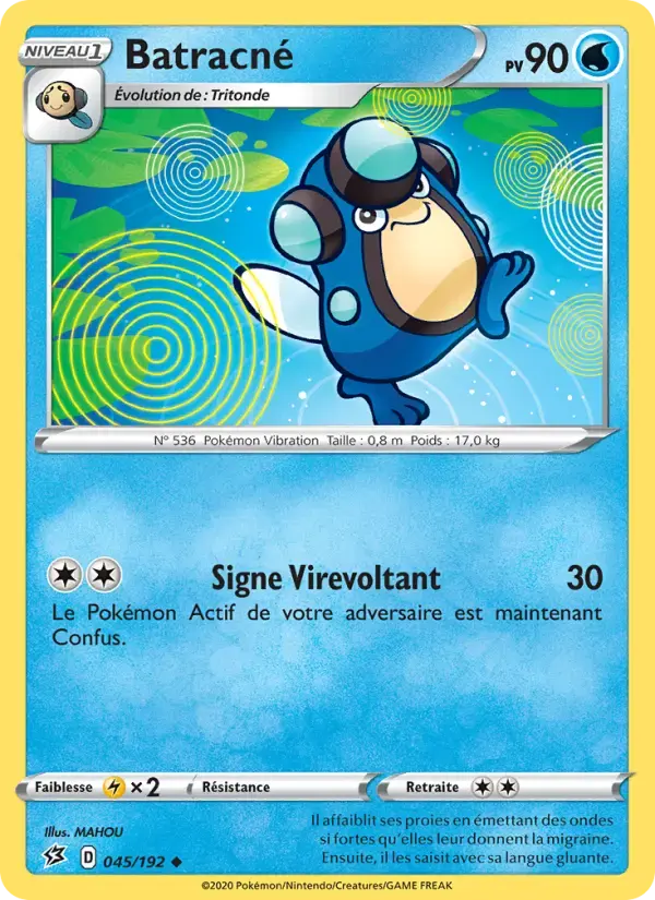 Carte Pokémon Batracné #45 — Clash des Rebelles
