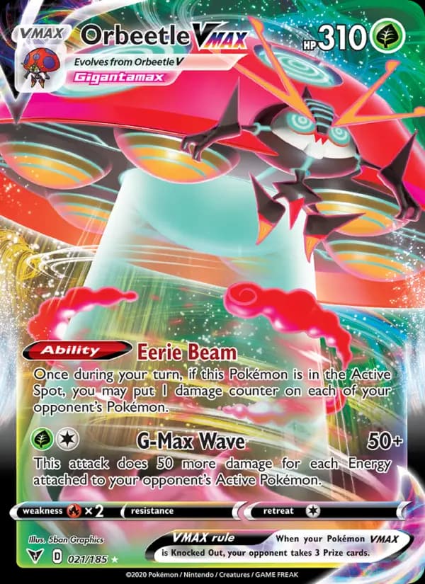 Orbeetle VMAX #21 — Vivid Voltage