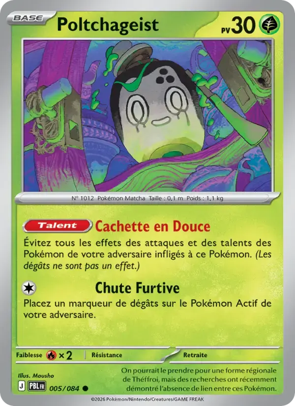 Carte Pokémon Poltchageist #005 — Nuit Noire