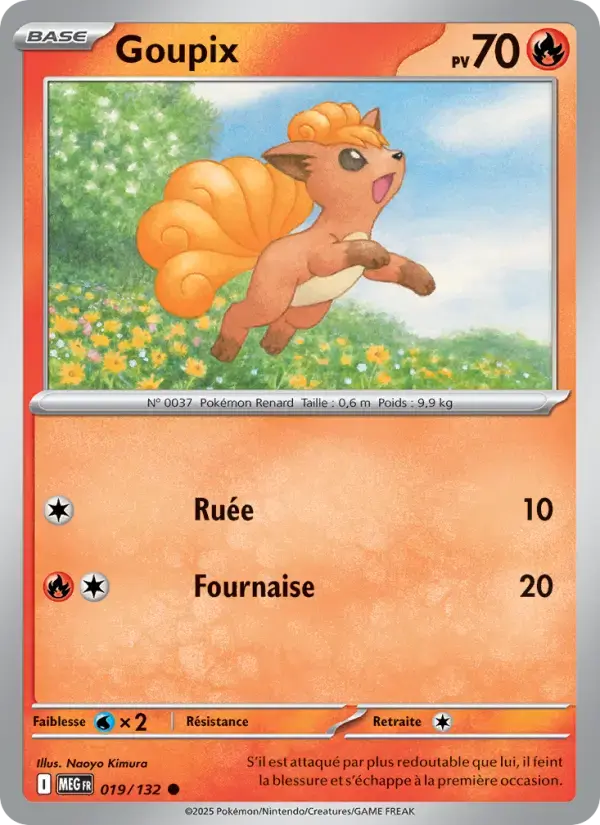 Carte Pokémon Goupix #019 — Méga-Évolution