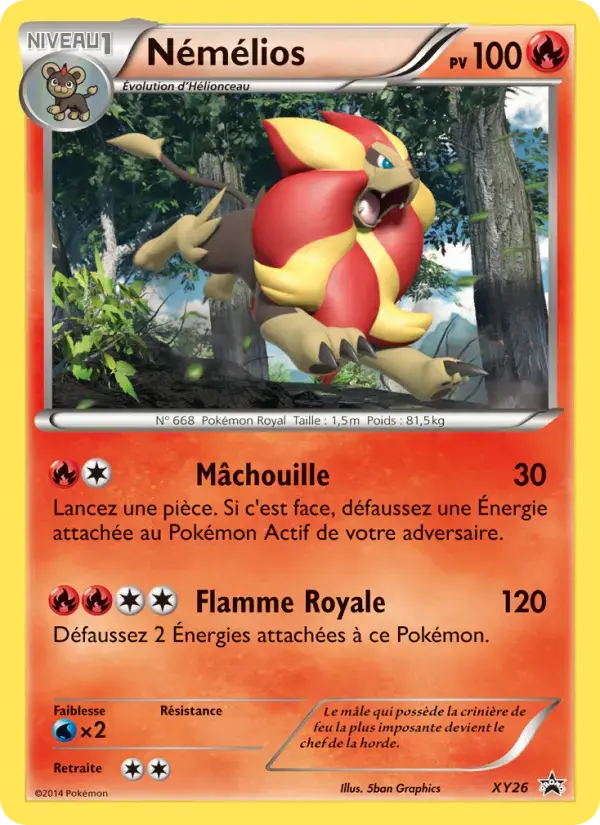 Carte Pokémon Némélios #XY26 — Promos X&Y