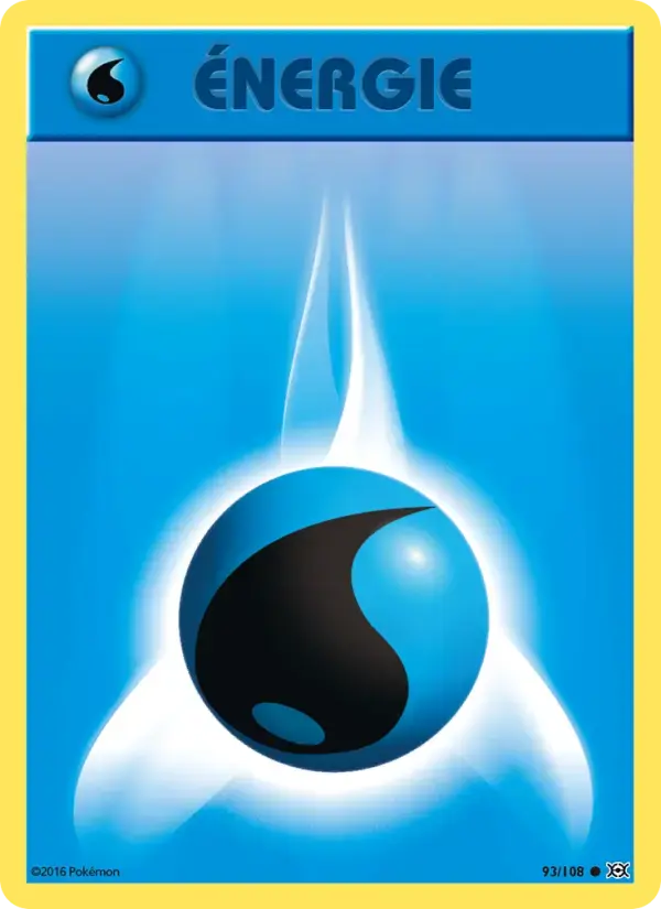 Carte Pokémon Énergie Eau #93 — Évolutions XY