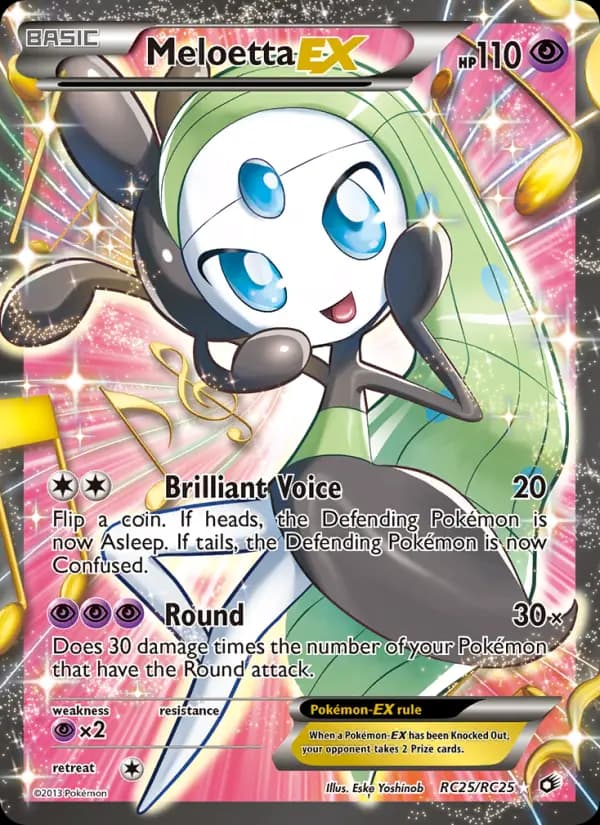 Meloetta-EX #RC25 — Legendary Treasures