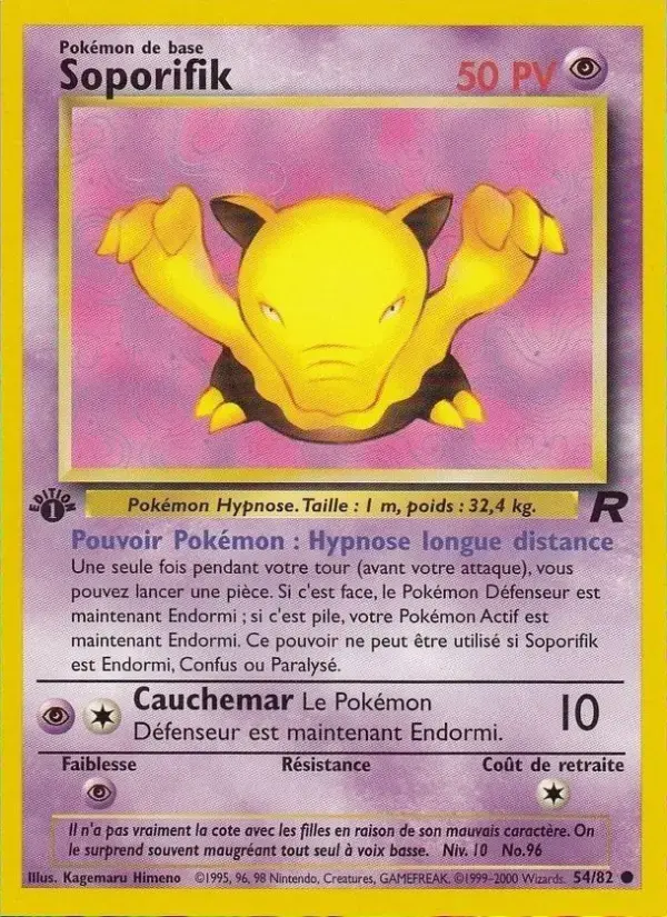 Carte Pokémon Soporifik #54 — Team Rocket