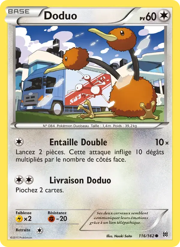 Carte Pokémon Doduo #116 — Impulsion Turbo