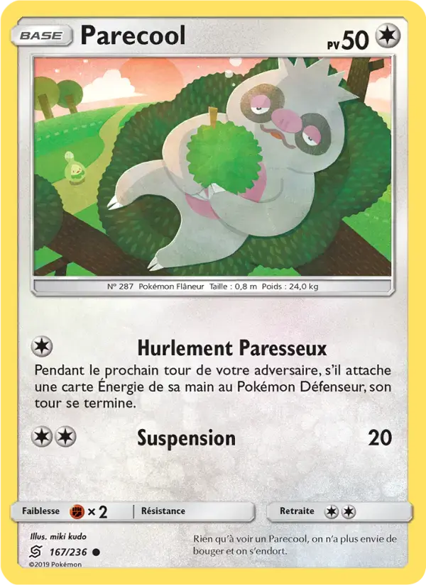 Carte Pokémon Parecool #167 — Harmonie des Esprits