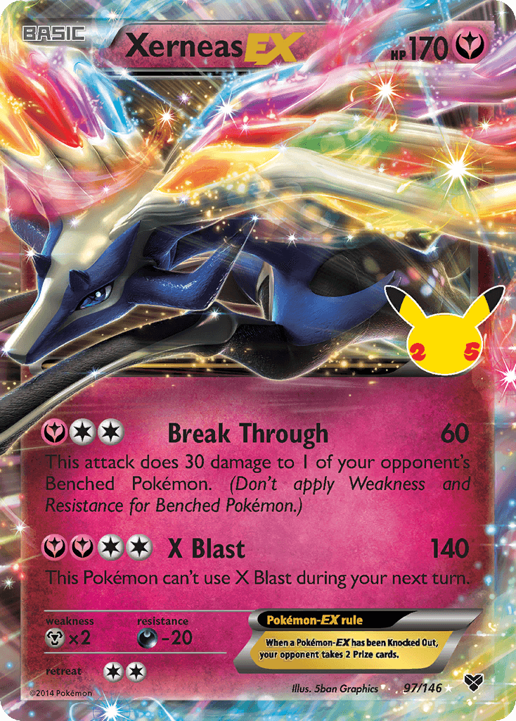 Carte Pokémon Xerneas-EX #48 — Célébrations