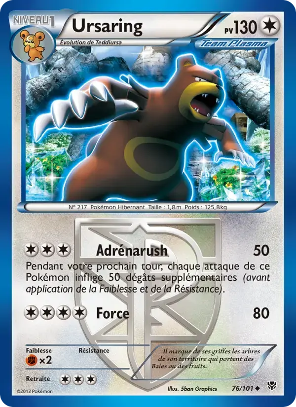 Carte Pokémon Ursaring #76 — Explosion Plasma