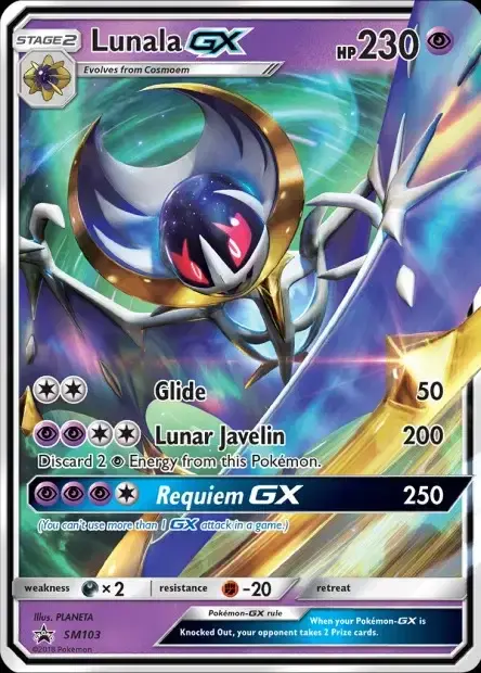 Carte Pokémon Lunala-GX #SM103 — Jumbo