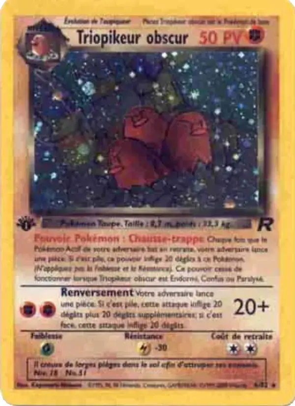Carte Pokémon Triopikeur obscur #6 — Team Rocket