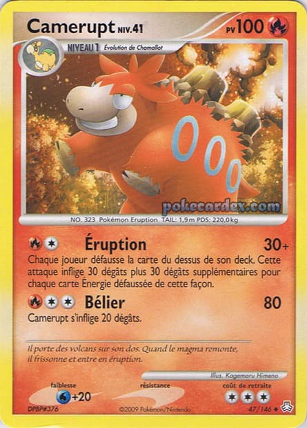 Carte Pokémon Camerupt #47 — Éveil des Légendes