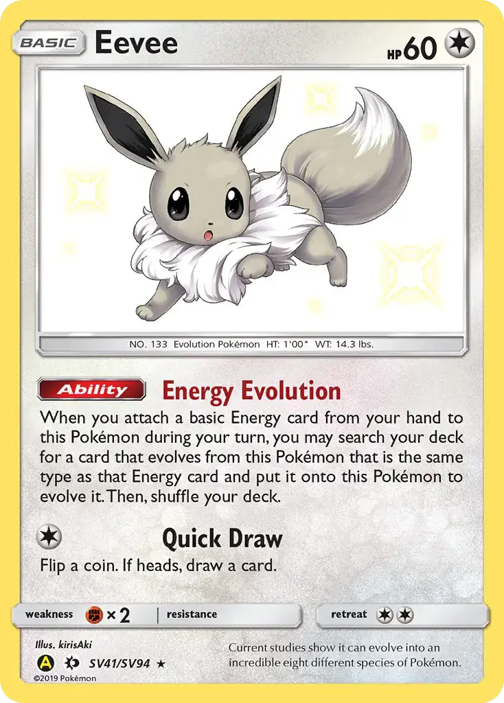 Eevee #SV41 — Hidden Fates