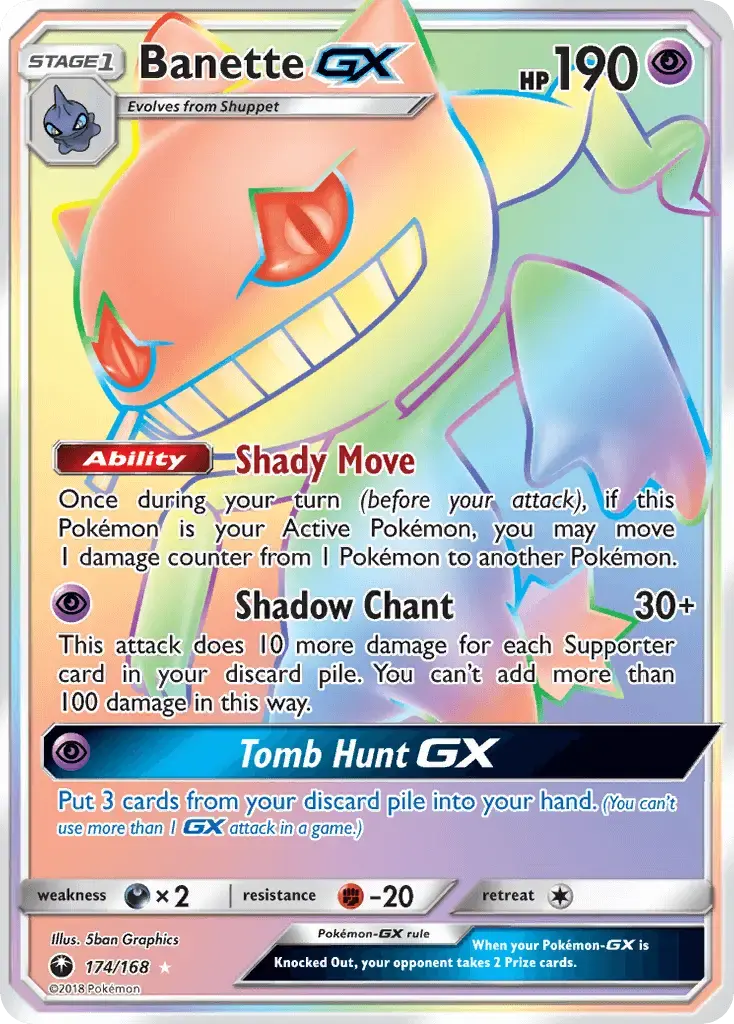 Banette GX #174 — Celestial Storm