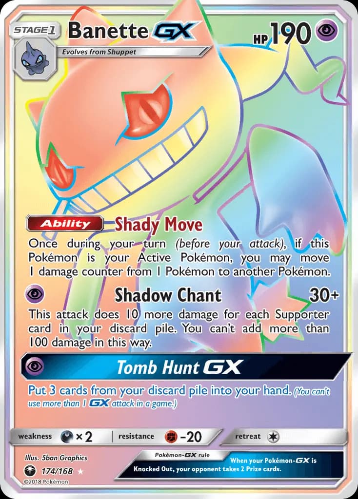 Banette GX #174 — Celestial Storm