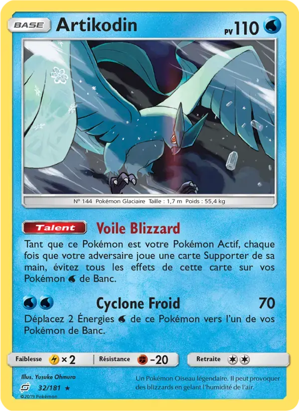 Carte Pokémon Artikodin #32 — Duo de Choc
