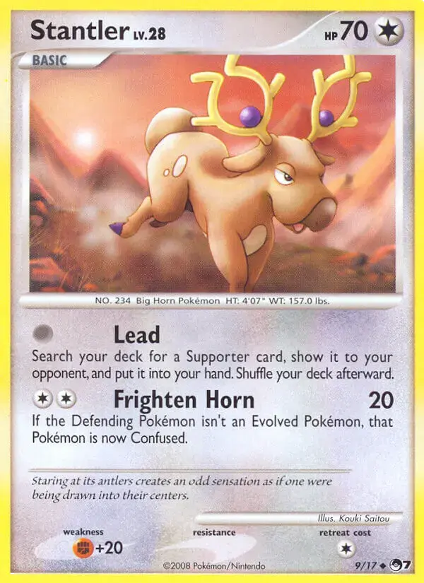 Carte Pokémon Cerfrousse #9 — POP 7