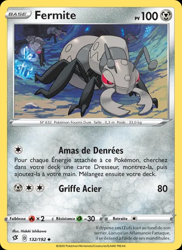 Carte Pokémon Fermite #132 — Clash des Rebelles