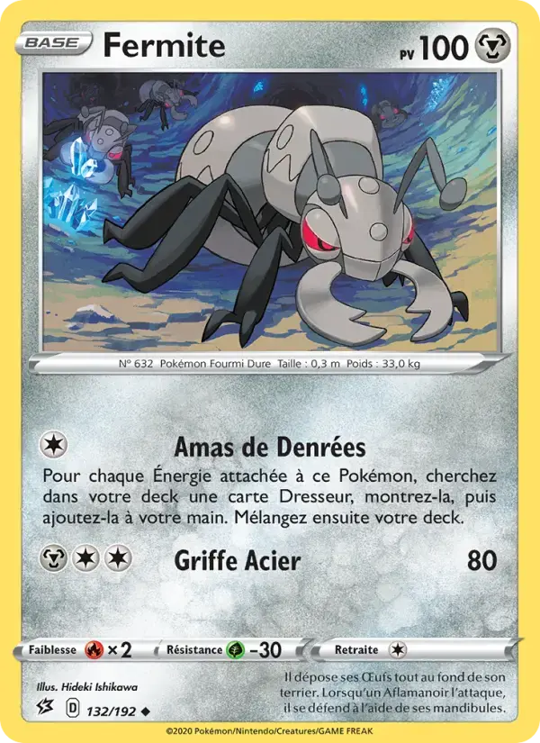 Carte Pokémon Fermite #132 — Clash des Rebelles