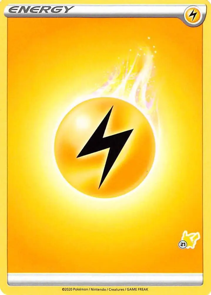 Carte Pokémon Lightning Energy #Pikachu 21 — Académie de Combat 2022