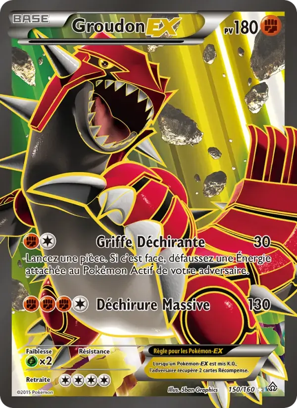 Carte Pokémon Groudon EX #150 — Primo-Choc