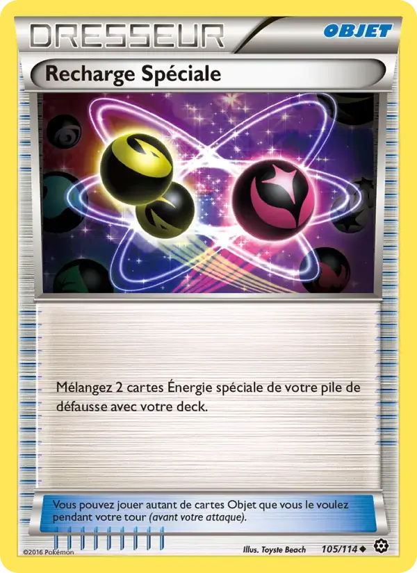 Carte Pokémon Recharge Spéciale #105 — Offensive Vapeur
