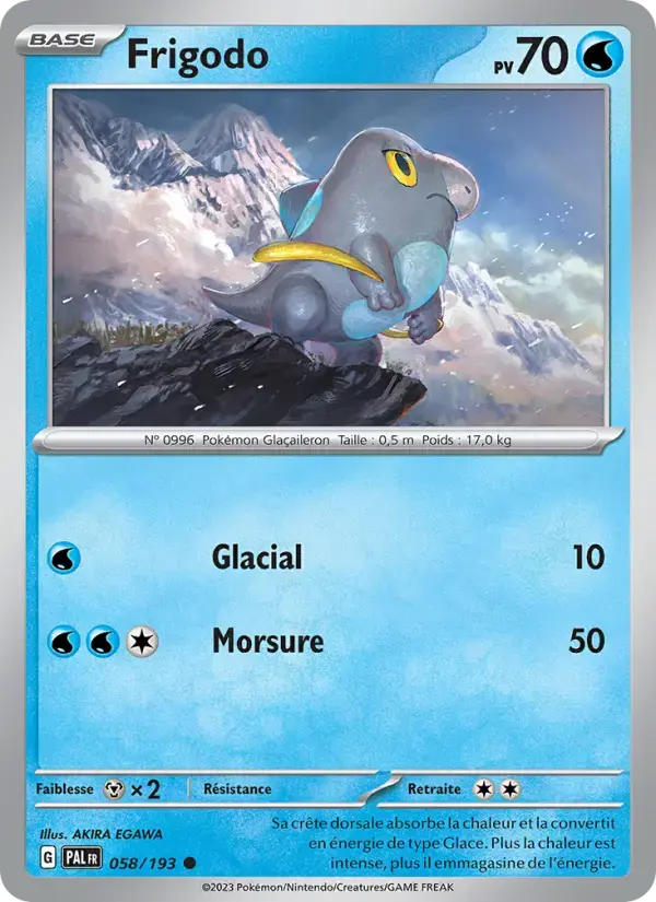 Carte Pokémon Frigodo #058 — Évolutions à Paldea